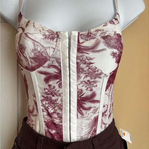 1950’s Blush Toile Design One Piece Bodysuit - Picture 5 of 10